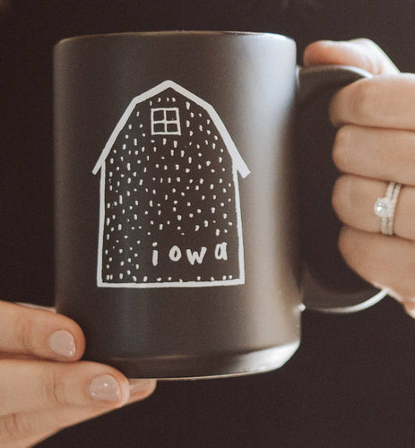 RTS / Iowa Mug Iowa Barn Mug Matte Black