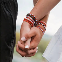 Load image into Gallery viewer, RTS / Game Day Red/Black Hair Tie Bracelets