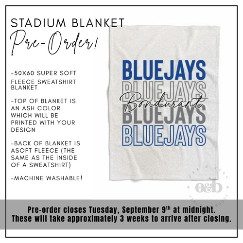 PRE-ORDER | Bondurant Stadium Blanket