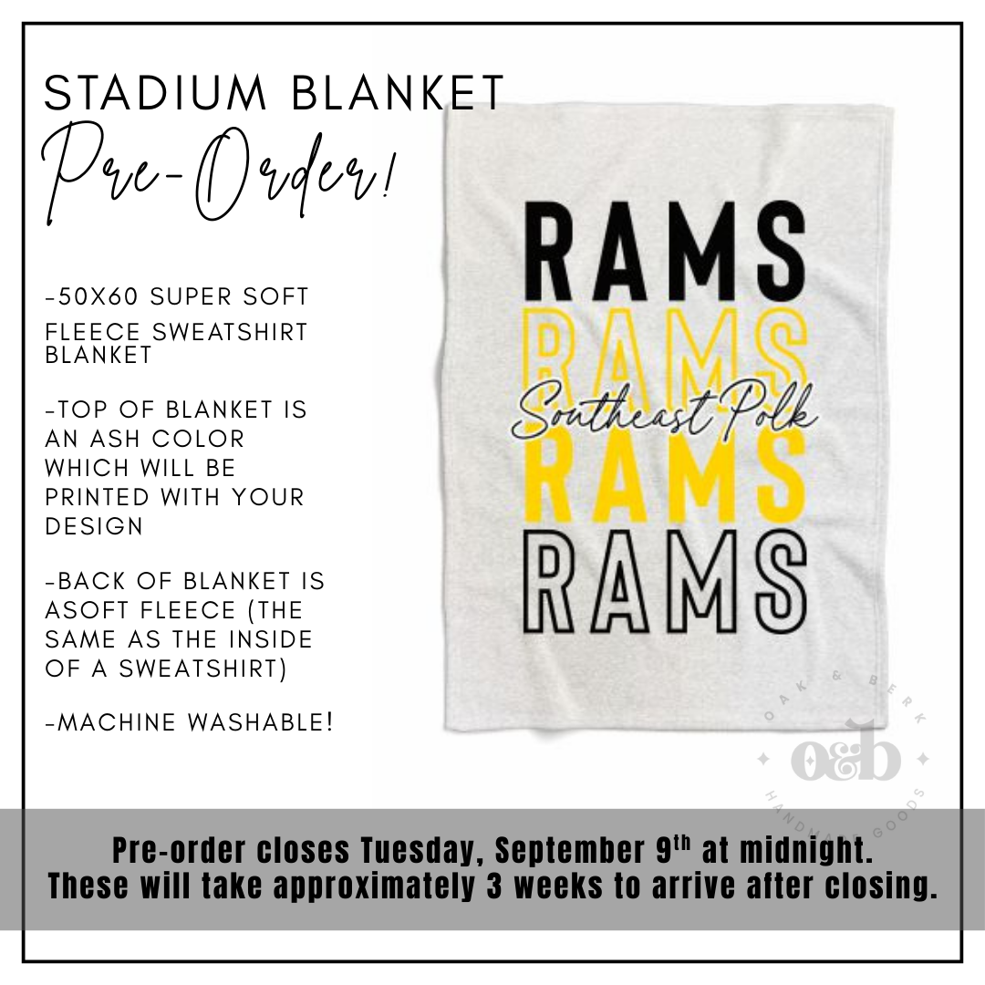PRE-ORDER | Southeast Polk Stadium Blanket