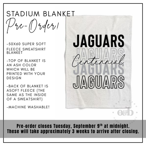 PRE-ORDER | Centennial Stadium Blanket