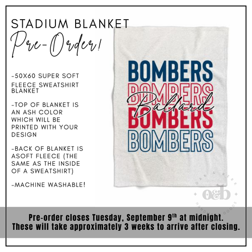 PRE-ORDER | Ballard Stadium Blanket
