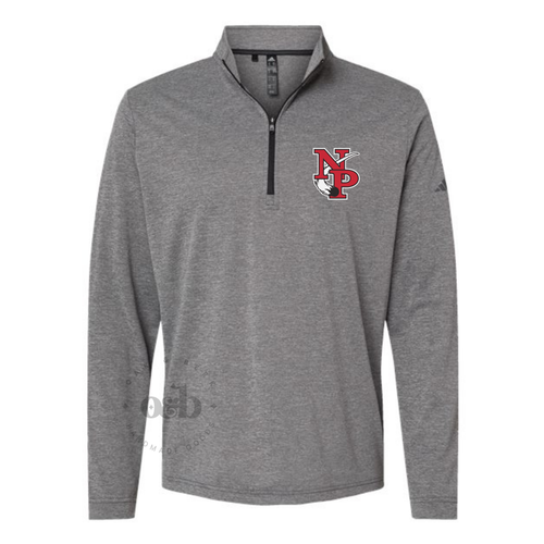 RTS / North Polk Adidas Lightweight Quarter-Zip Pullover, pocket logo