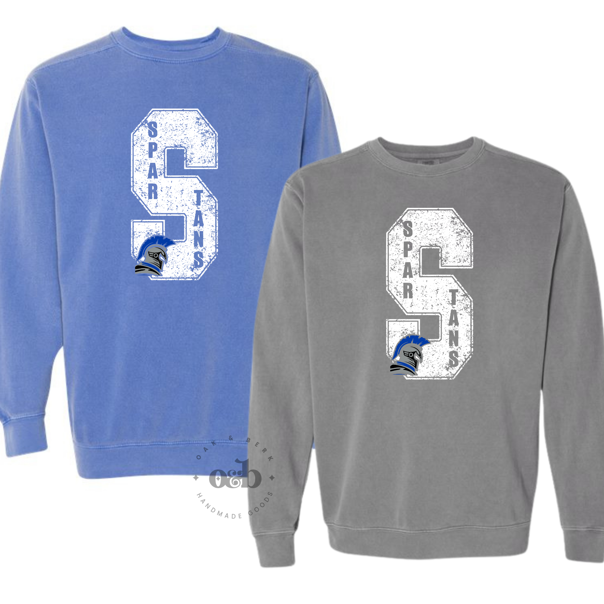 MTO / Spartans Distressed S crewneck, adult