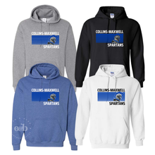 Load image into Gallery viewer, MTO / Collins-Maxwell Spartans Stripes Hoodies, adult+youth
