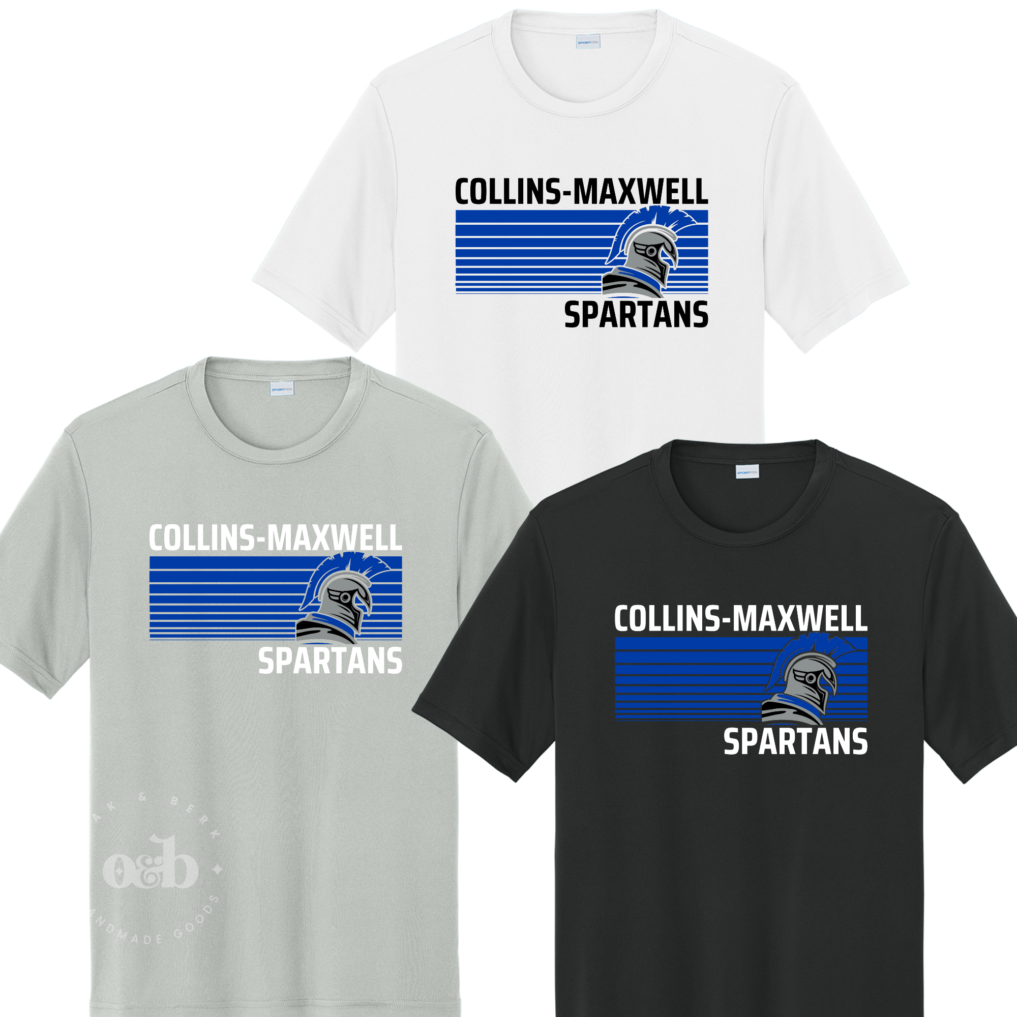 MTO / Collins-Maxwell Stripes, performance tees