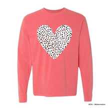 Load image into Gallery viewer, MTO / Dalmatian Heart, long sleeve tee