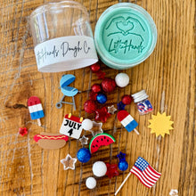 Load image into Gallery viewer, RTS / Playdoh Jar, patriotic