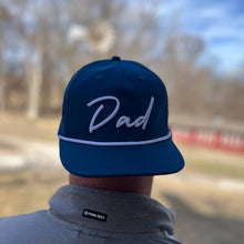 Load image into Gallery viewer, RTS / Dad Embroidered Trucker Hat, blue