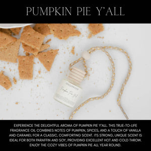 RTS / CAR DIFFUSER: Pumpkin Pie Y'all
