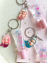 Load image into Gallery viewer, RTS / Mermaid Key Chain Lip Gloss