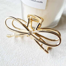 Load image into Gallery viewer, RTS / Metal Bow Claws Clip, gold
