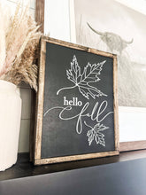 Load image into Gallery viewer, RTS / Hello Fall Laser 3D Wood Sign