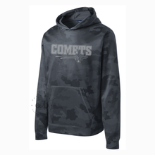Load image into Gallery viewer, RTS / Charcoal Comet Camo, performance hoodie