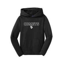 Load image into Gallery viewer, RTS / Comets Outline, youth sport tek hoodie