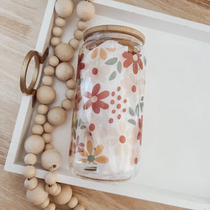 RTS / Glass Cup: Autumn Meadow 16oz
