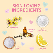 Load image into Gallery viewer, RTS / Candy Hearts Bath Bombs, set of 3