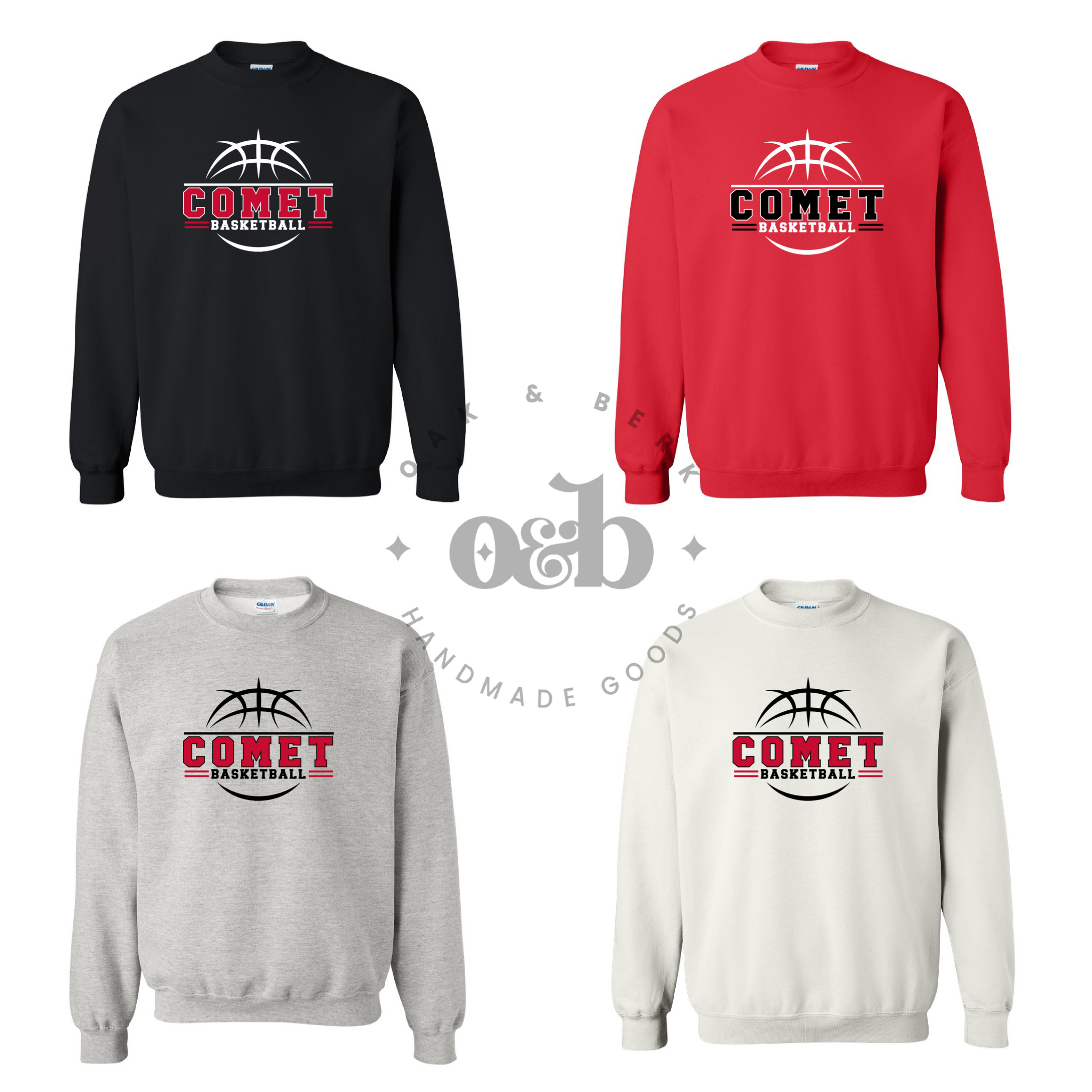 MTO / Comet Basketball, gildan sweatshirts