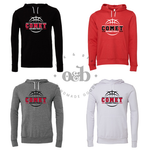 MTO / Comet Basketball, bella+canvas sweatshirts