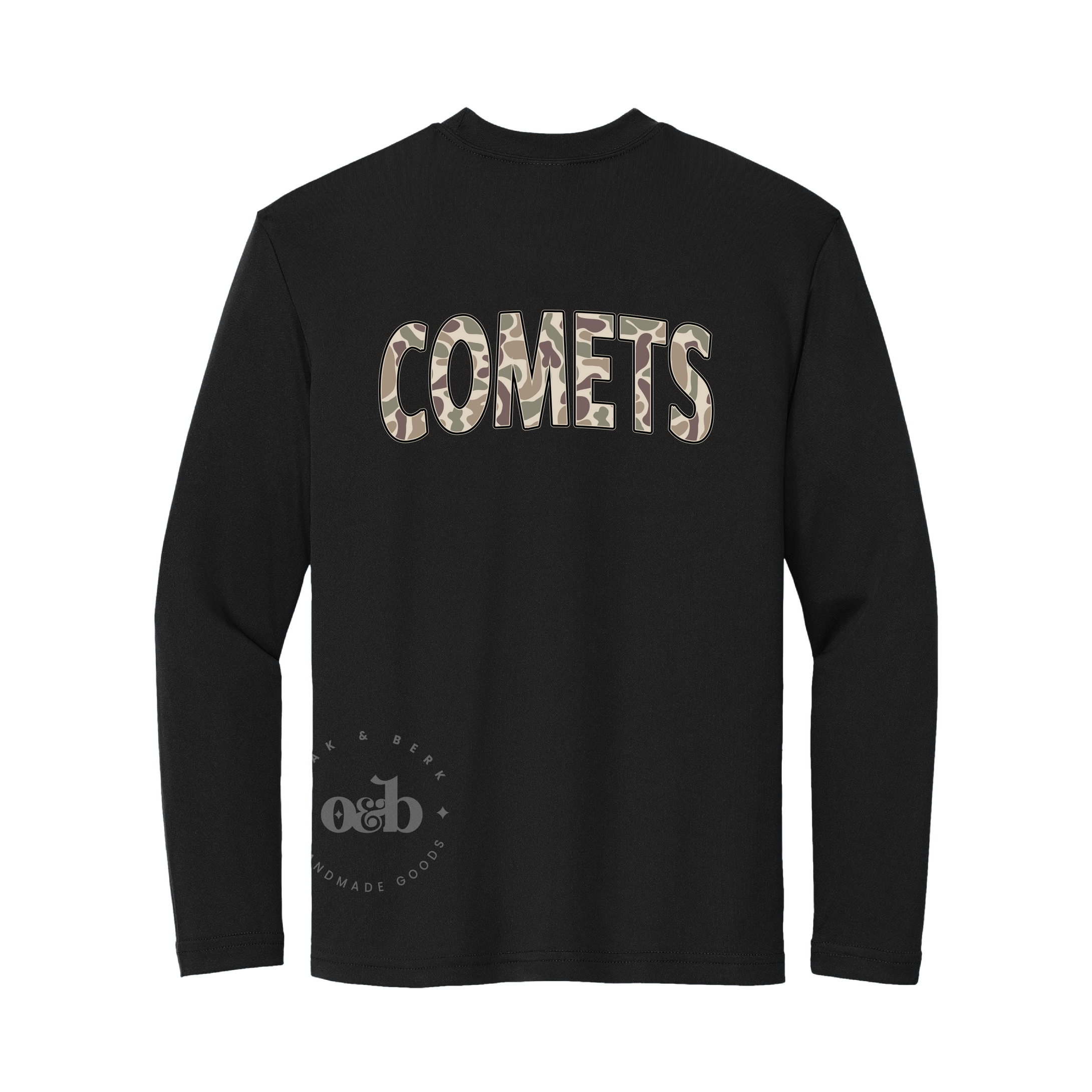 MTO / Comet Camo, youth performance long sleeve