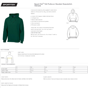 MTO / Comet Basketball, TALL hoodies