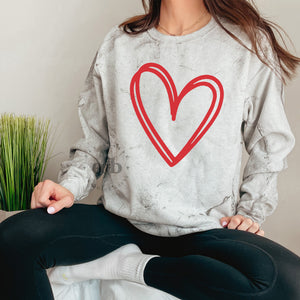 MTO / Simple Heart, tee+sweatshirt