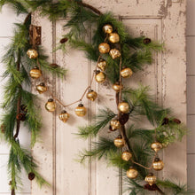 Load image into Gallery viewer, RTS / Gold Mercury Glass Ornaments Garland