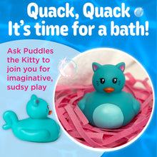 Load image into Gallery viewer, RTS / Bathtime Soap Noodles: Puddles the Kitty