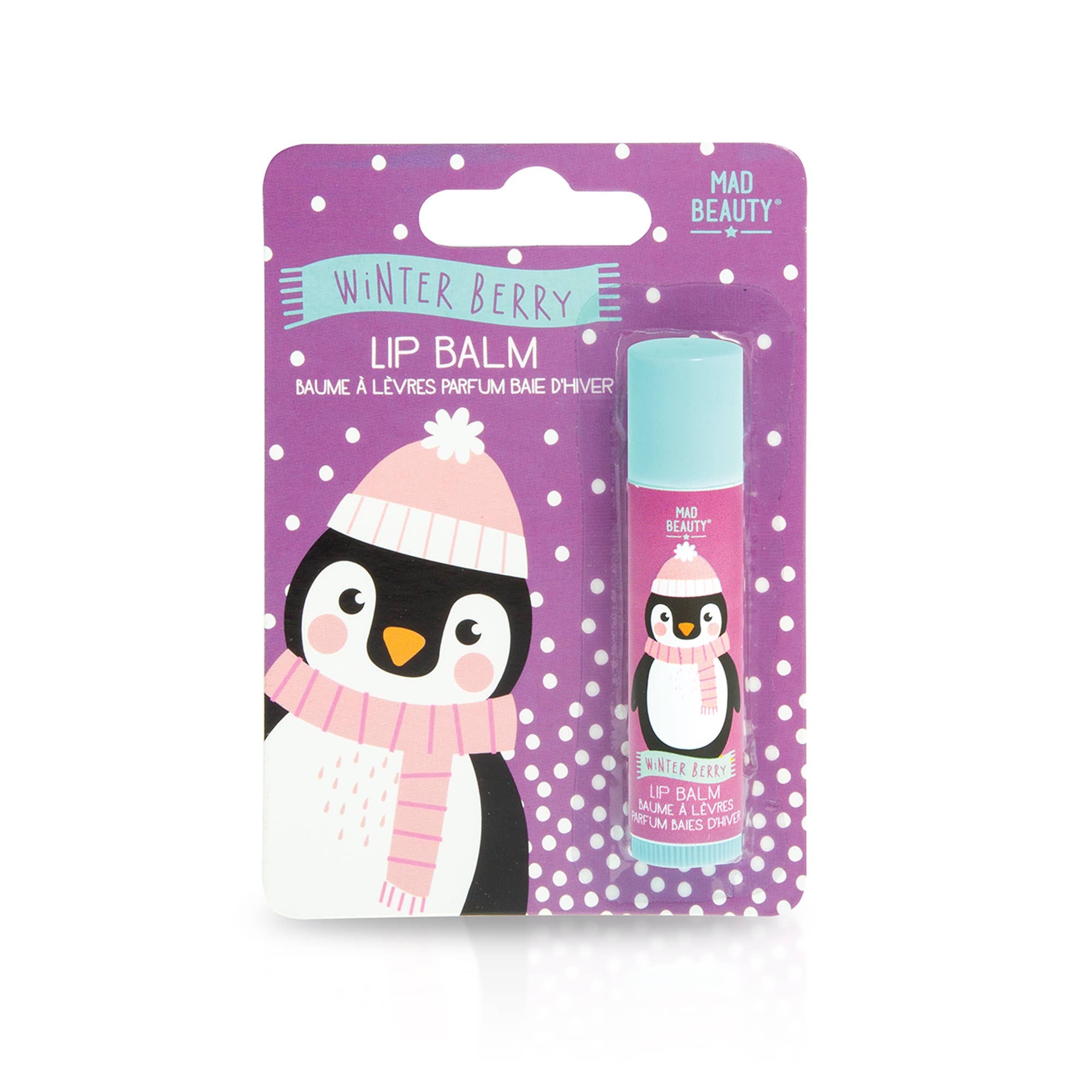 RTS / Winter Berry Carded Lip Balm Penguin