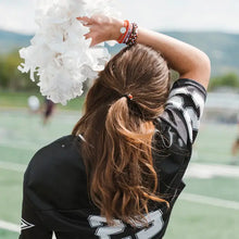 Load image into Gallery viewer, RTS / Game Day Red/Black Hair Tie Bracelets