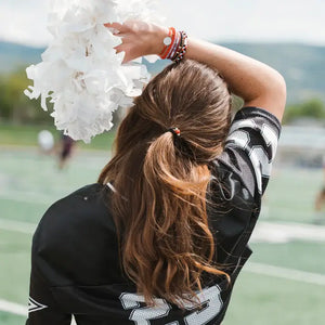RTS / Game Day Red/Black Hair Tie Bracelets