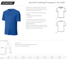 Load image into Gallery viewer, MTO | Carroll Chargers Baseball, Sport-Tek Competitor Tee {youth, adult + TALL}