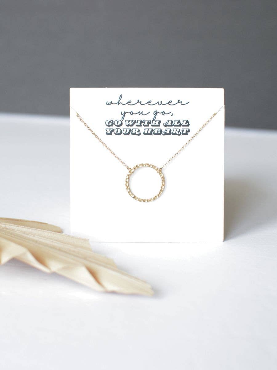 RTS / Go with all your Heart Necklace: Gold