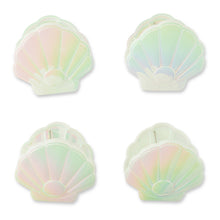 Load image into Gallery viewer, RTS / Iridescent Seashell Beach Towel Clips, 4pk
