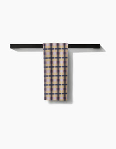 Crossbarred Yellow Tea Towel