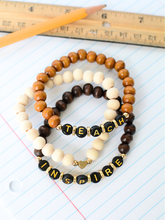 Load image into Gallery viewer, RTS / Neutral Teach Inspire Wood Bracelet Set