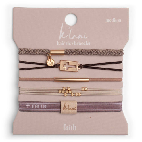 RTS / Faith Hair Tie Bracelets