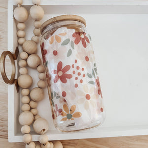 RTS / Glass Cup: Autumn Meadow 16oz