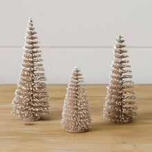 Load image into Gallery viewer, RTS / Bottle Brush Trees - Flocked, Champagne