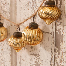 Load image into Gallery viewer, RTS / Gold Mercury Glass Ornaments Garland