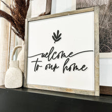 Load image into Gallery viewer, RTS / Welcome To Our Home Sign