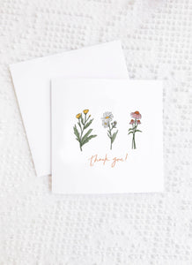 Wildflower Thank You Card