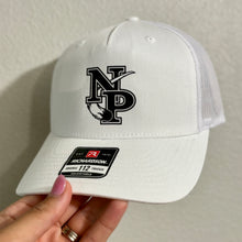 Load image into Gallery viewer, RTS / North Polk Snapback Hat, black+white
