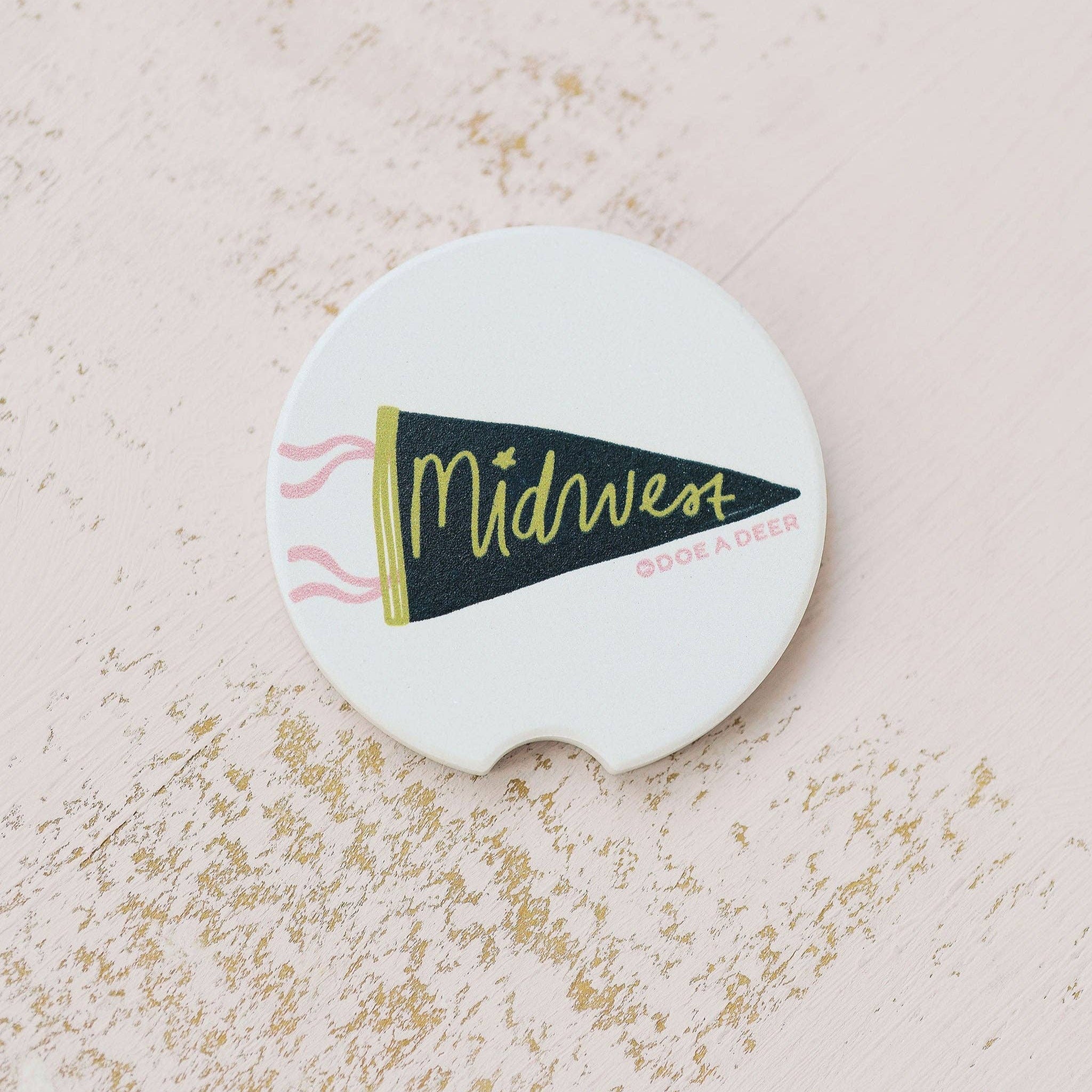 Midwest Pennant Car Coaster