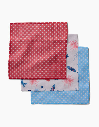 Geometry / Freedom Dishcloth Set