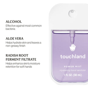 RTS / Touchland, Pure Lavender Power Mist Hydrating Hand Sanitizer