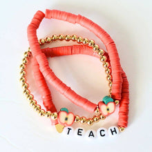 Load image into Gallery viewer, RTS / Red Apple TEACH Bracelet Set