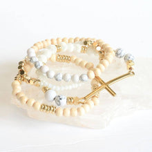 Load image into Gallery viewer, RTS / Gold Cross Bracelet Set