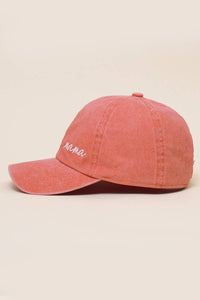 RTS / Mama Embroidered Hat, burnt orange