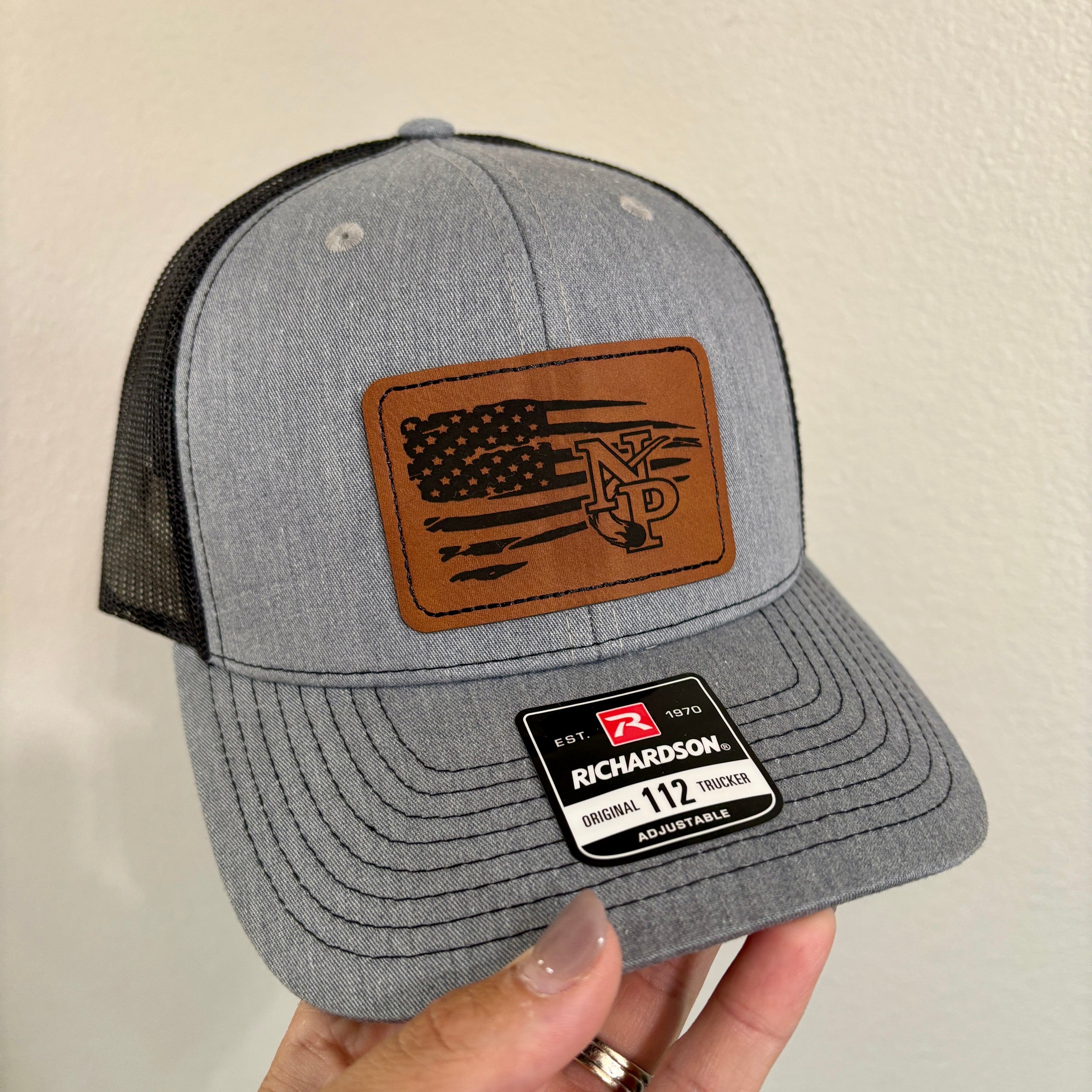 RTS / North Polk Flag Leather Patch Hat